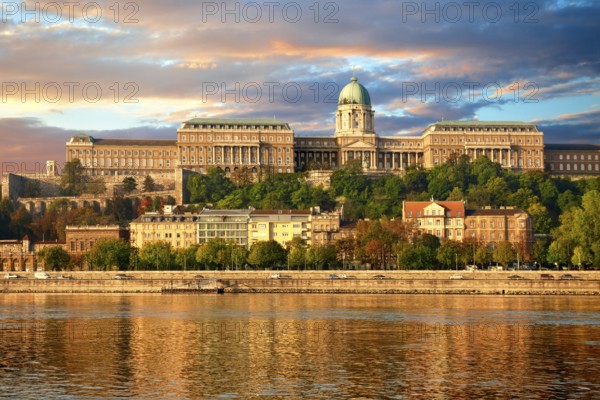 Buda Castle Hill with the Danube, Budapest, Hungary, Europe