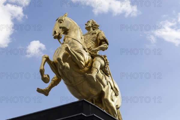 Golden Horseman - Equestrian Monument to Augustus the Strong in Dresden-NeustadtDresden View from