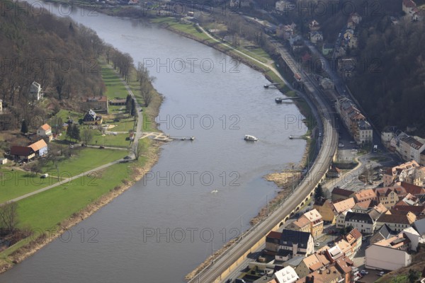 View of the Elbe near Bad Schandau