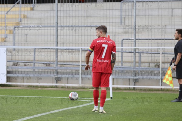 U23) at the corner kick during the match of the Football-RL SW 24-25: 1st Sptg: SC Freiburg II vs