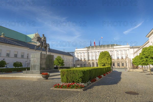 President Palace in Warsaw, Poland. Warszawa old town