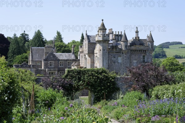 The Walles Gardens, Abbotsford House, Melrose, Scotland, United Kingdom, Europe
