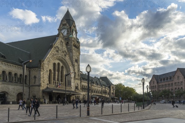 View of the Station in Metz Lorraine Moselle France