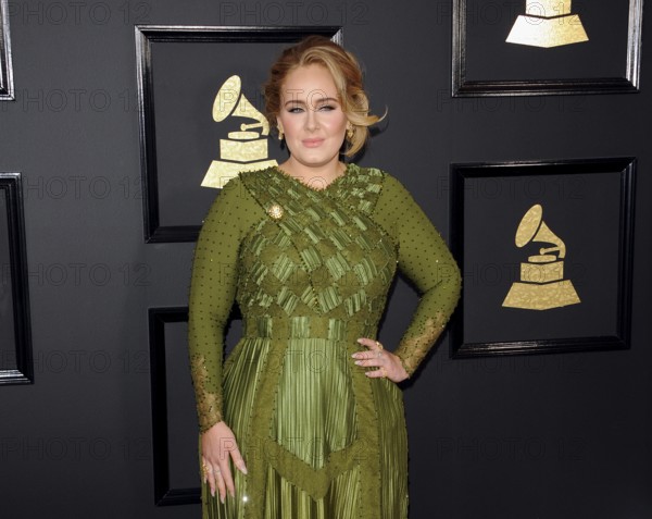 Adele at the 59th GRAMMY Awards held at the Staples Center in Los Angeles, USA on February 12, 2017