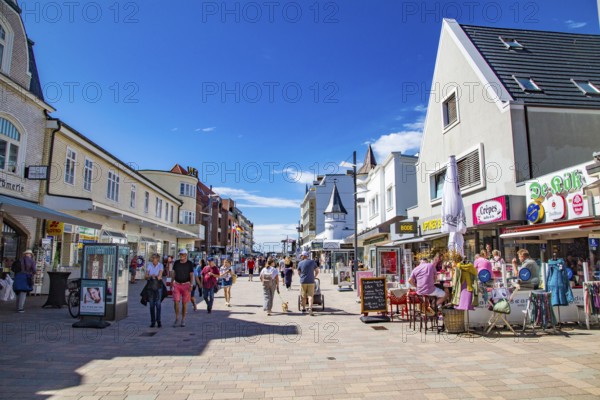 Friedrichstraße pedestrian zone, Westerland, Sylt