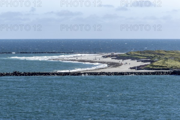 North beach Helgoland dune photographed from Oberland, Helgoland, North Sea, Pinneberg district,
