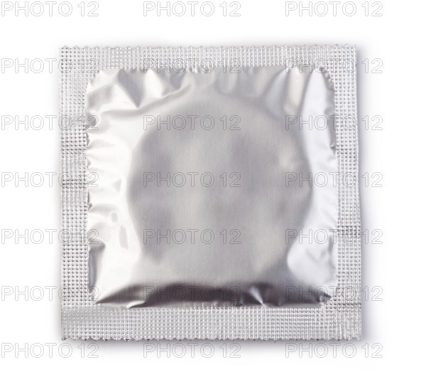 Condom isolated on white background