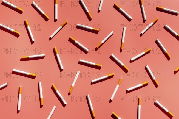 Top view cigarettes