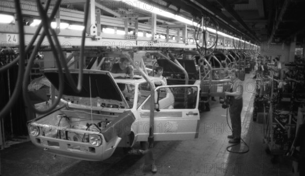 Production of the Golf at the VW plant on 10. 05. 1979 in Wolfsburg, Germany, Europe