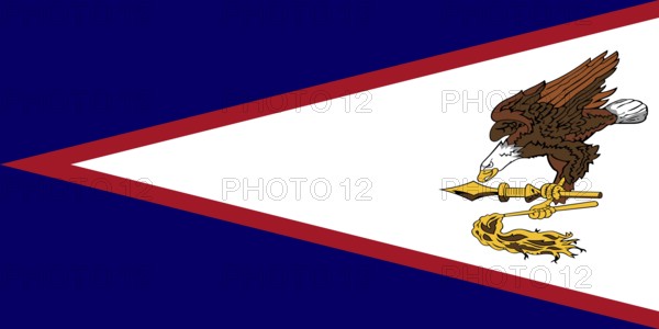 Flag of American Samoa, Vector illustration