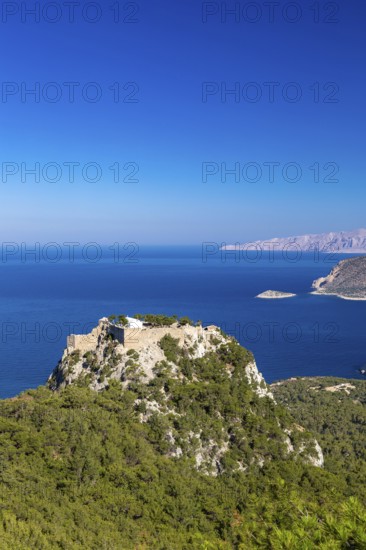 Monolithos castle ruins, Rhodes, Greece, Europe
