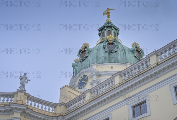 Dome, Charlottenburg Palace, park side, Charlottenburg, Berlin, Germany, Europe