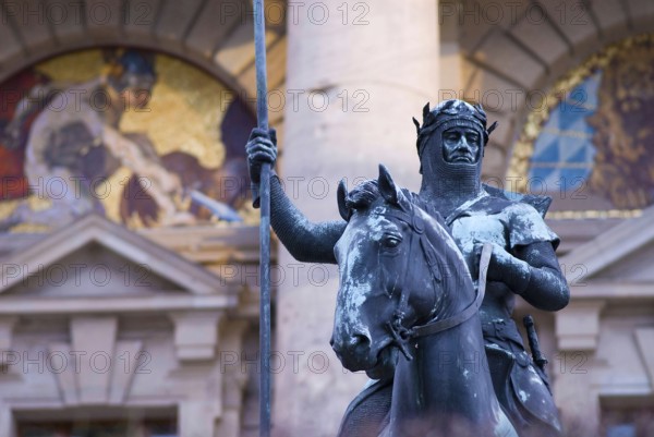 Duke of Bavaria Otto I, died in 1138, called the Rotkopf, Redhead because of his red hairs, bronce