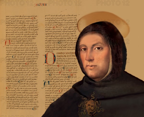 Thomas Aquinas, Thomas von Aquin, Tommaso d'Aquino, c.?1225 – 1274, Italian Dominican friar and