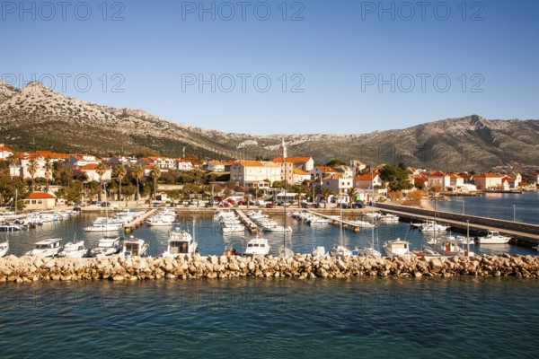 Harbour of Orebic, Peljesac Peninsula, Dalmatia, Croatia, Europe