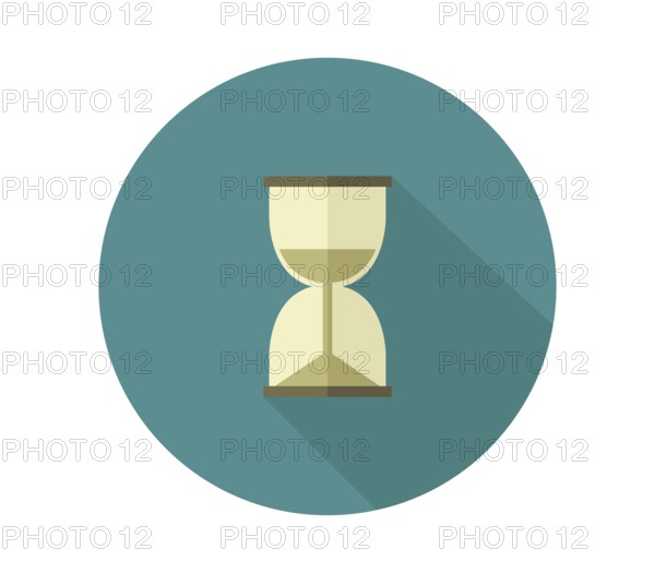 Hourglass icon illustrated in vector on white background
