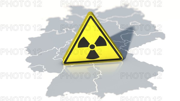 Symbolic image on the subject of nuclear energy in Germany