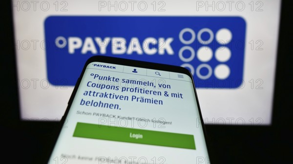 Stuttgart, Germany, 09-01-2023: Mobile phone with webpage of German loyalty management company