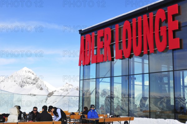 Austria's highest gorumet restaurant Adler Lounge offering a breathtaking panoramic view over more