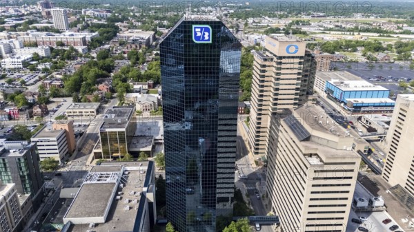 Aerial view of Lexington, KY: A vibrant city known as the