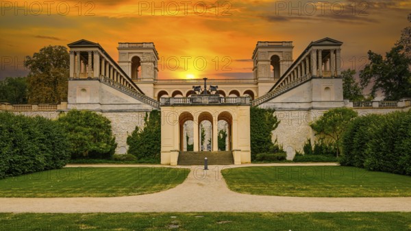 The Belvedere on the Pfingstberg in Potsdam with its park