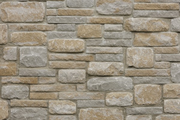 Stone wall texture. Bad Salzschlirf, Hessen, Germany, Europe