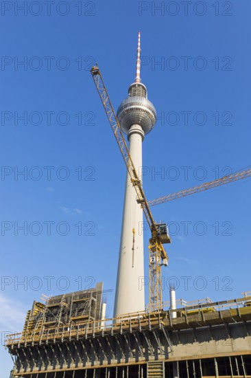 Construction site at Alexanderplatz in Berlin