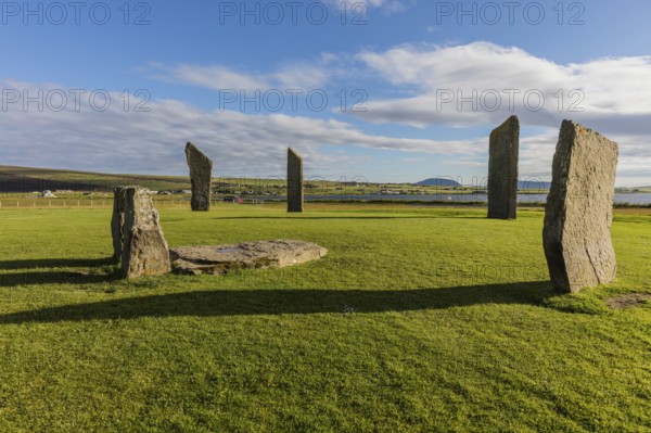 Standing stones of Stennes, Orkneys, Scotland, United Kingdom, Europe