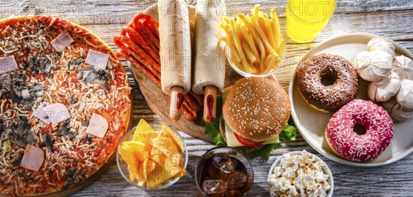 Foods enhancing the risk of cancer. Junk food