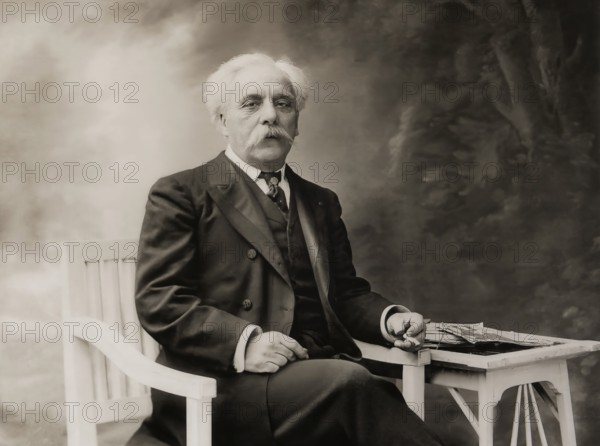 Portrait of Gabriel Urbain Fauré, 1845 – 1924, French composer, digitally edited according to a