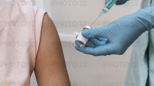 Patient getting vaccine