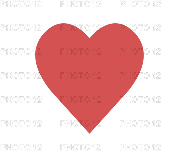 Heart icon illustrated in vector on white background