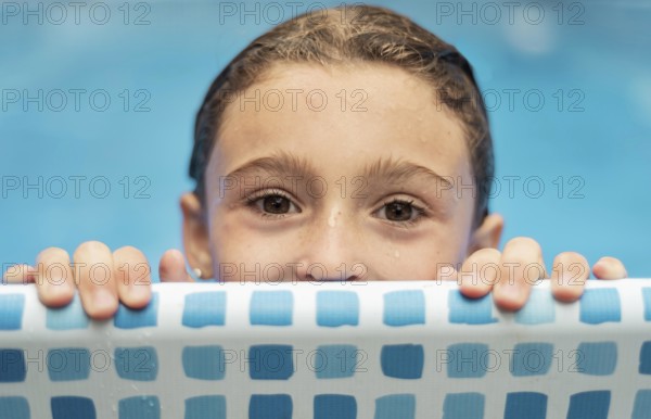 Close up wet kid pool