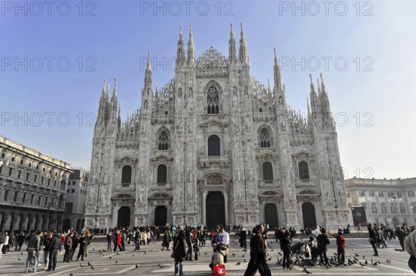 Milan Cathedral, Milan Duomo, construction started in 1386, completed in 1858, Milan, Milano,