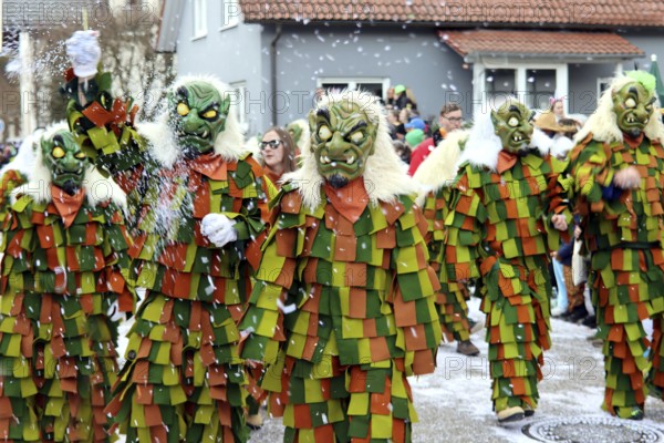 Large Swabian-Alemannic carnival parade