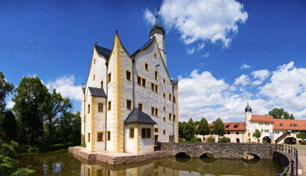 Klaffenbach moated castle is located in the Klaffenbach district of the city of Chemnitz in the