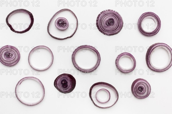 Top view onion rings. High resolution photo