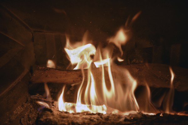 Fire, open fire, wood fire, embers, Federal Republic of Germany