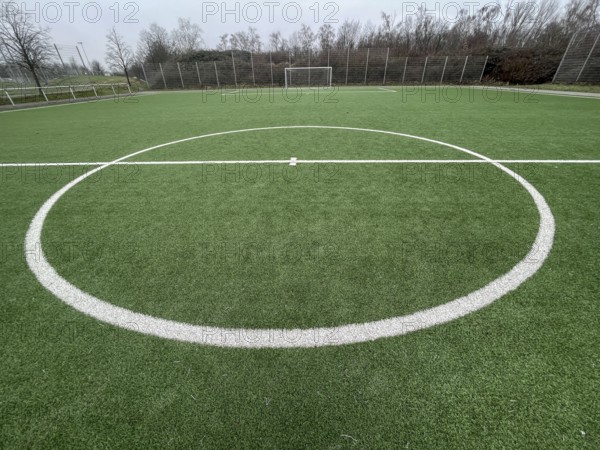 Kick-off circle on sports field