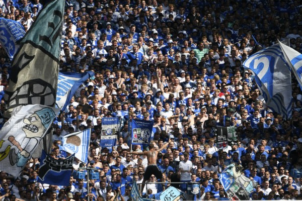 Veltins Arena Gelsenkirchen, 1.9.2024, 2nd Bundesliga season 2024/25 4th matchday, Schalke 04 (S04)
