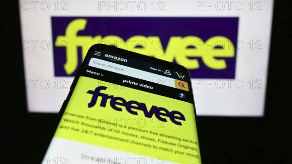 Stuttgart, Germany, 11-11-2023: Mobile phone with website of US video-on-demand streaming service