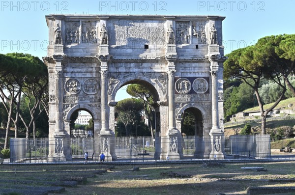 Constantine's Arch, and the pine trees
