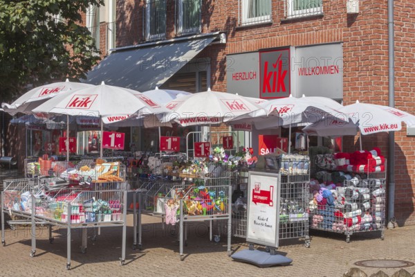 KIK Textil-Diskont, branch with sales stands, Achim, Lower Saxony, Germany, Europe