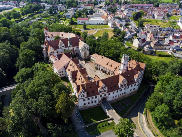 Hinterglauchau Castle is a Renaissance castle in Glauchau in western Saxony. It was built from 1470