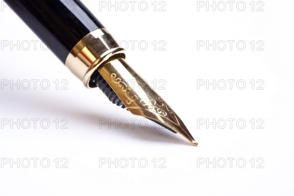 Fountain pen isolated on white background