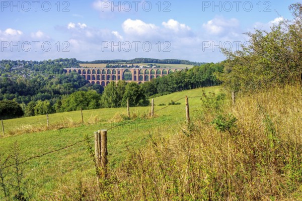 Göltzschtalbrücke in Vogtland in Germany, Göltzsch Viaduct railway bridge in Saxony, Germany,
