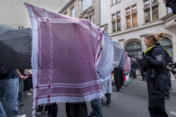 Germany, Berlin, 22 May 2024, Pro-Palestine demonstrators occupy HU building, social science