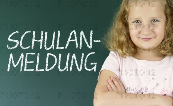 Symbolic image on the subject of school registration, school start, school enrolment, etc