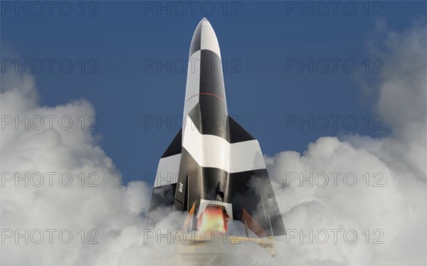 A launching German V2 rocket