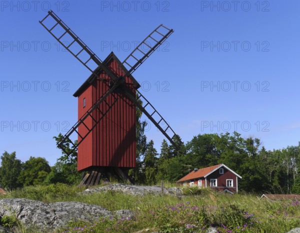 Lidö Kvarn, trestle windmill